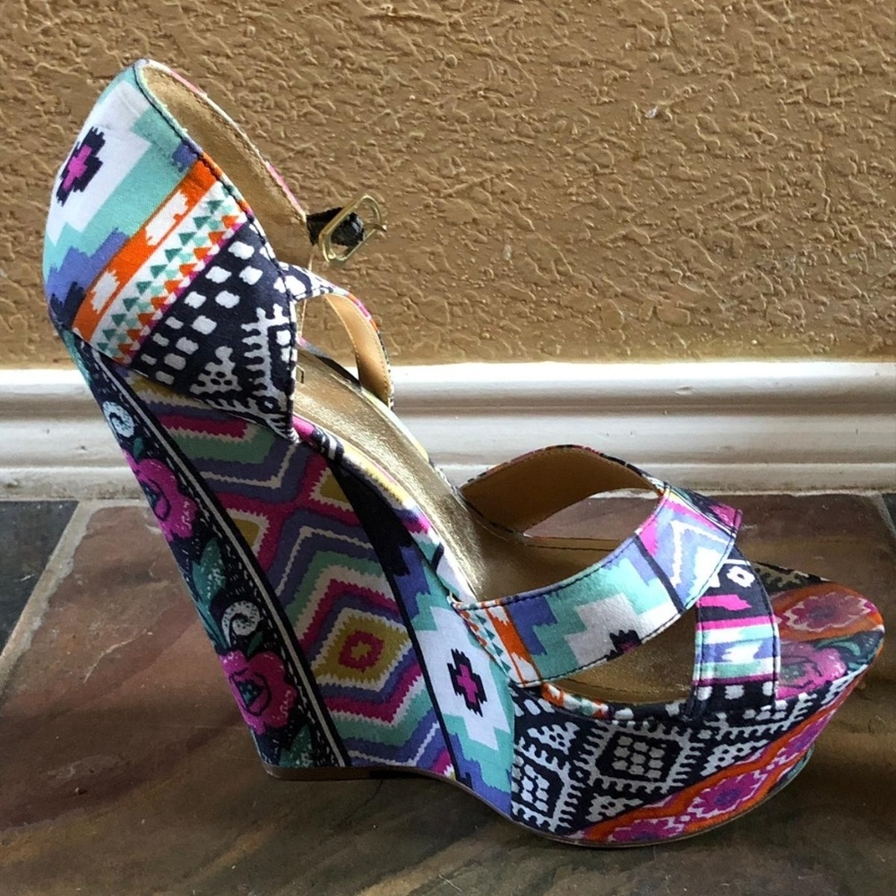 Cute colorful wedges